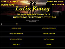 Tablet Screenshot of latinkrazy.com